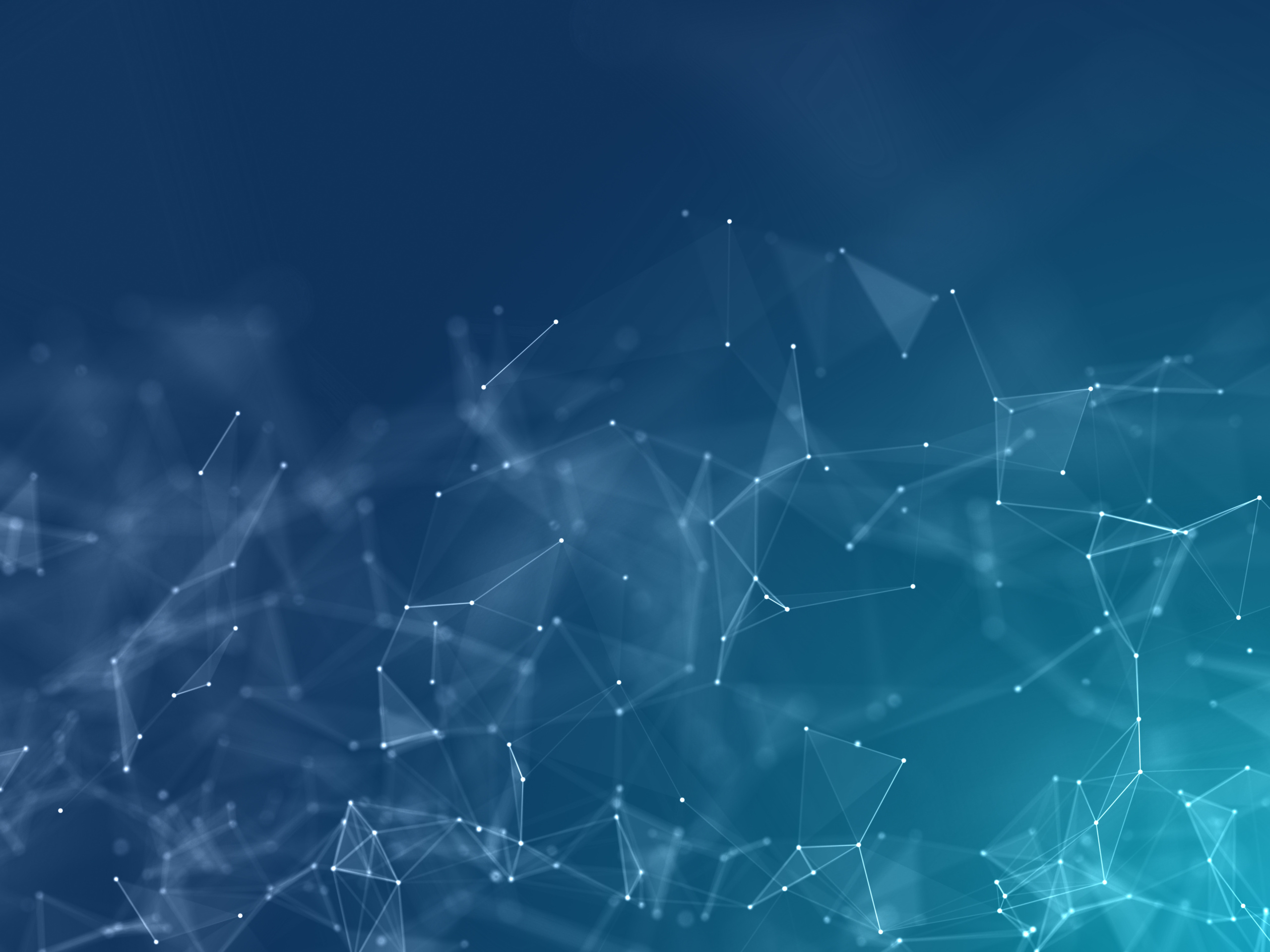 3D low poly plexus design - network communications