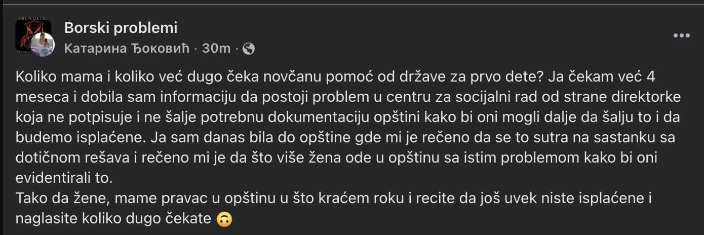 Screenshot borski problemi 1